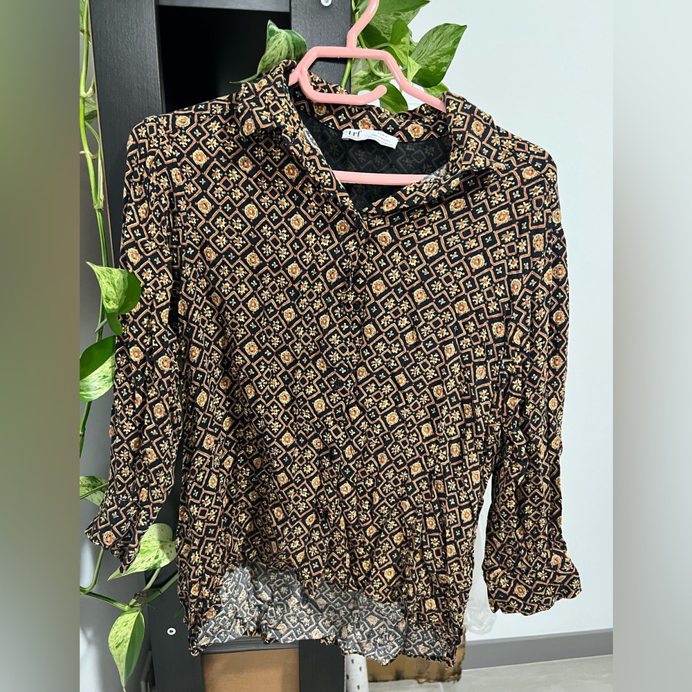 Zara bohemian button down